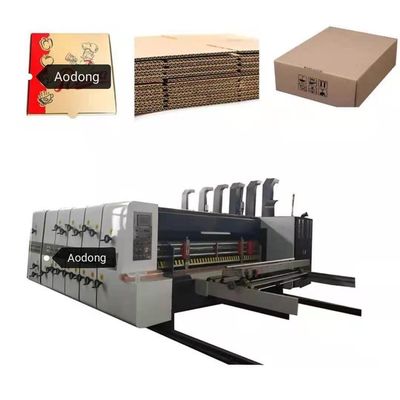 Linea di produzione ondulata della scatola di buon funzionamento stampatrice del contenitore di pizza