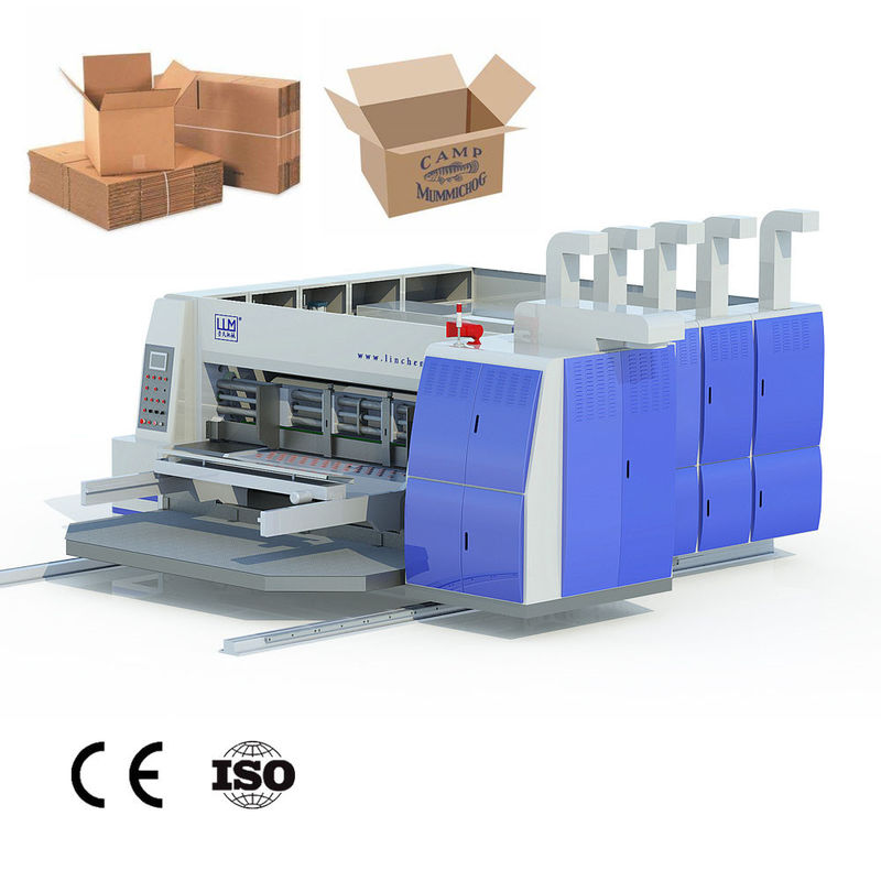 la stampatrice ondulata, cartone ondulato 4 colori printer&amp;slotter&amp;rotary muore taglierina